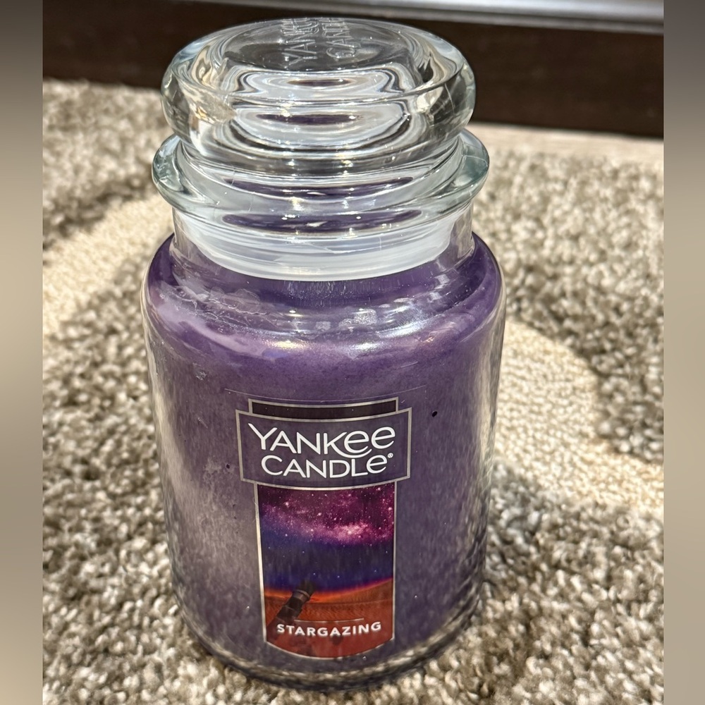NEW. Yankee Candle Stargazing in Deep Purple. 22 oz.